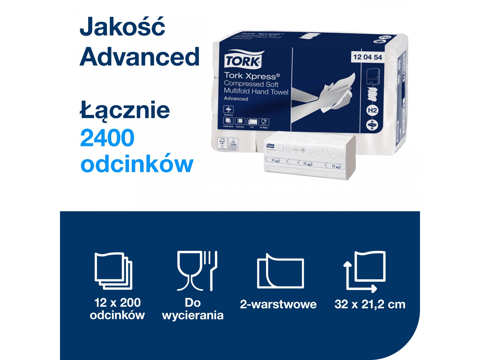 Ręcznik Multifold Tork 120454 / 120288 H2 Xpress
